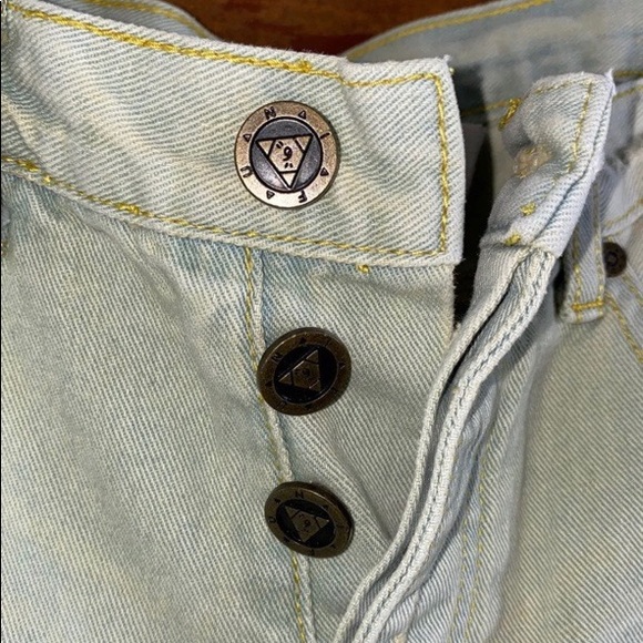Rare Unif distressed button up jeans - Picture 2 of 3